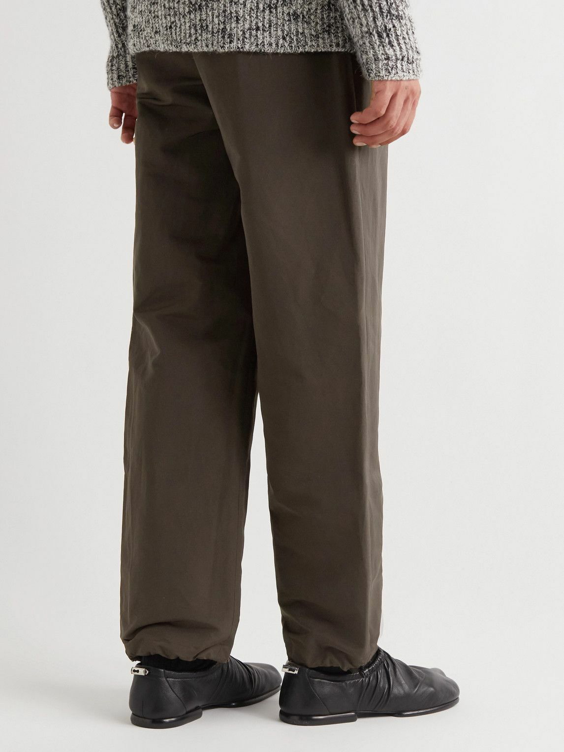 Auralee - Tapered Shell Trousers - Brown Auralee