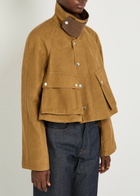 JW Anderson Barn Corduroy Collar Cotton Jacket Brown