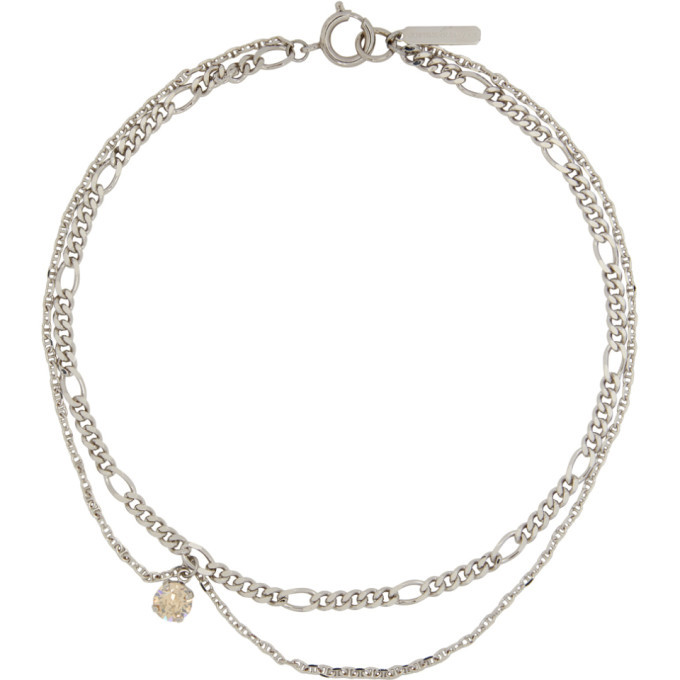 Justine Clenquet Silver Suzanne Necklace Justine Clenquet