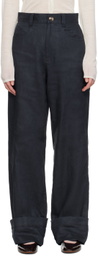 Caro Editions Navy Annika Trousers