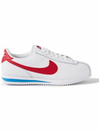 Nike - Cortez Mesh-Trimmed Leather Sneakers - White