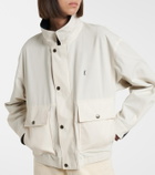 Saint Laurent Reversible cotton blouson jacket