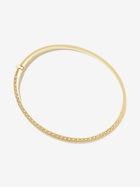 Harwell Godfrey 18K Yellow Gold Skinny Talisman Diamond Bangle Bracelet