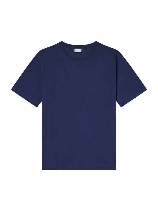 Photo: Dries Van Noten - Cotton-Jersey T-Shirt - Blue