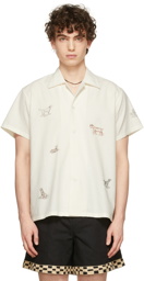 Bode White Hunting Dog Shirt