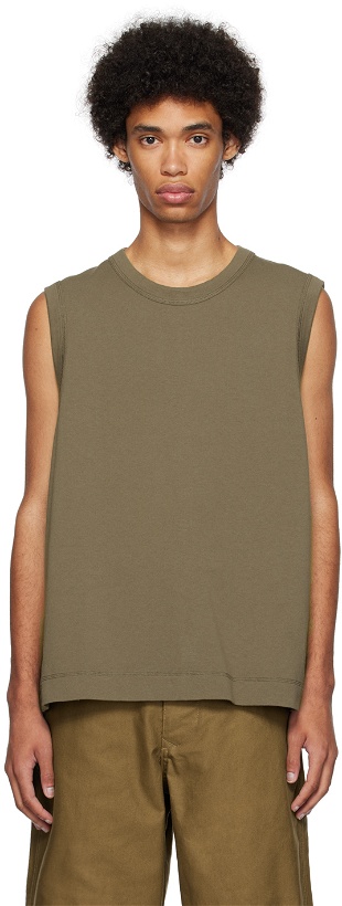 Photo: MHL by Margaret Howell Khaki Tennis-Tail Tank Top