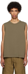 MHL by Margaret Howell Khaki Tennis-Tail Tank Top