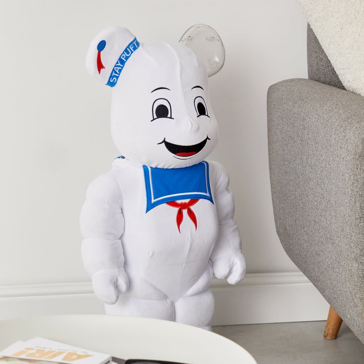 Medicom STAY PUFT MARSHMALLOW MAN COSTUME Be@rbrick in White 1000%