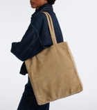 Prada Large crochet suede shopper