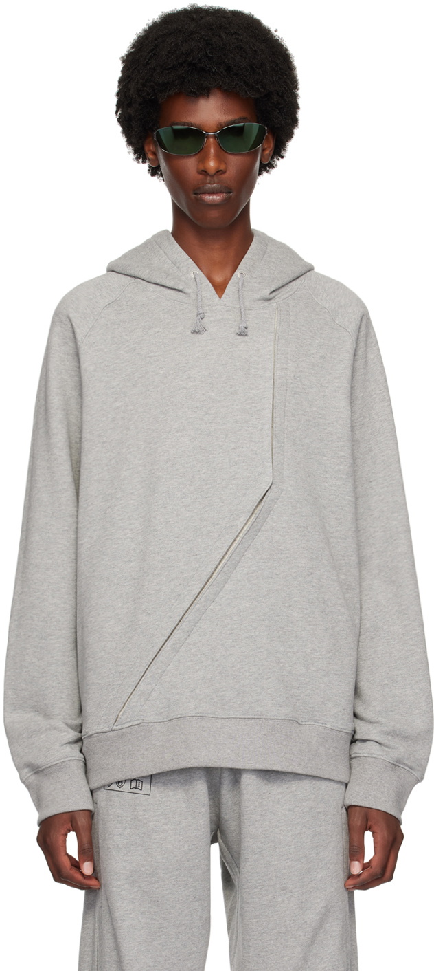 Olly Shinder Gray Split Hoodie
