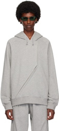 Olly Shinder Gray Split Hoodie