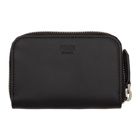 Fendi Black Small Bag Bugs Zip Around Wallet
