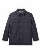 Kiton - Padded Twill Shirt Jacket - Blue