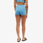 DONNI. Women's Rib Boy Cycling Shorts in River