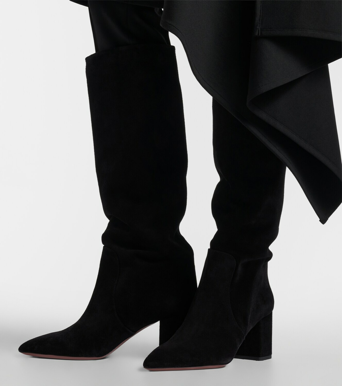 Paris Texas Anja suede knee-high boots