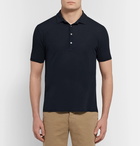 Incotex - Slim-Fit Cotton-Piqué Polo Shirt - Midnight blue