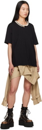 Junya Watanabe Beige Asymmetric Miniskirt