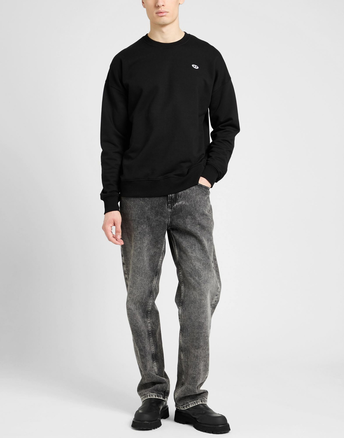 Diesel S-rob-doval-pj Mens Sweatshirt in Black