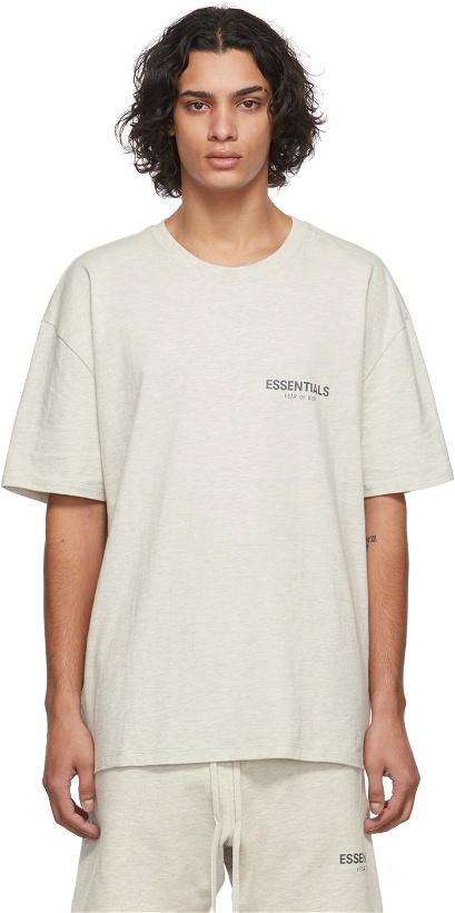 Photo: Essentials Off-White Jersey T-Shirt