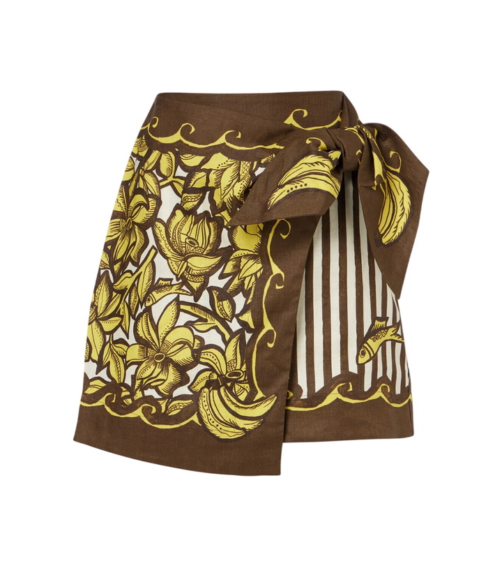 Photo: Alémais Mona printed hemp wrap skirt
