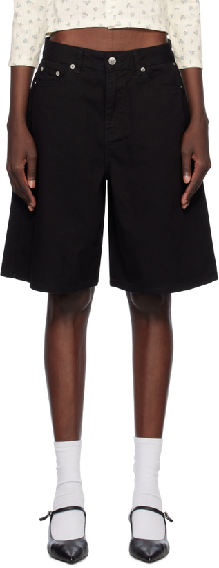 Photo: Dunst Black Bermuda Denim Shorts