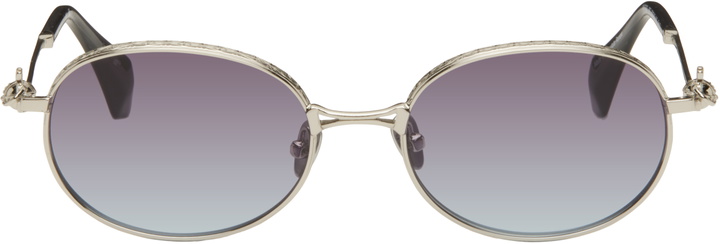 Photo: Vivienne Westwood Silver Hardware Orb Oval Sunglasses