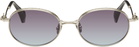 Vivienne Westwood Silver Hardware Orb Oval Sunglasses