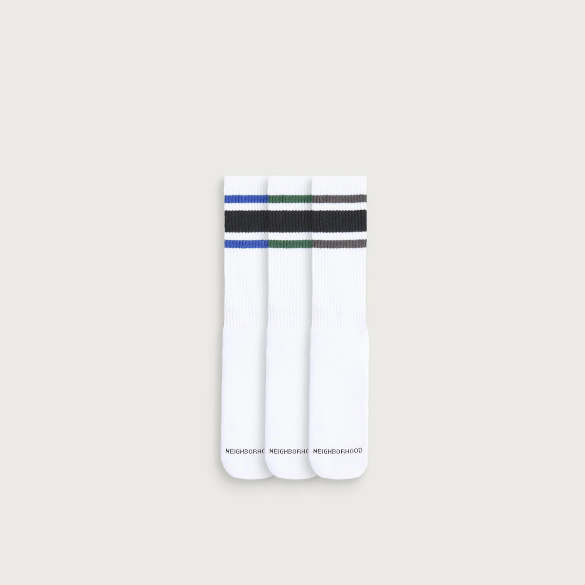Neighborhood Men's Classic 3-Pack Socks in White