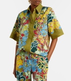 Alémais Solstice floral cotton-blend shirt