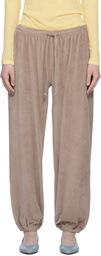 Baserange Taupe Velour Pillow Sweatpants