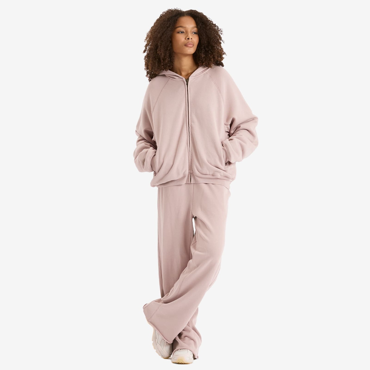 SKIMS Women's Zip Up Hoodie in Fawn SKIMS