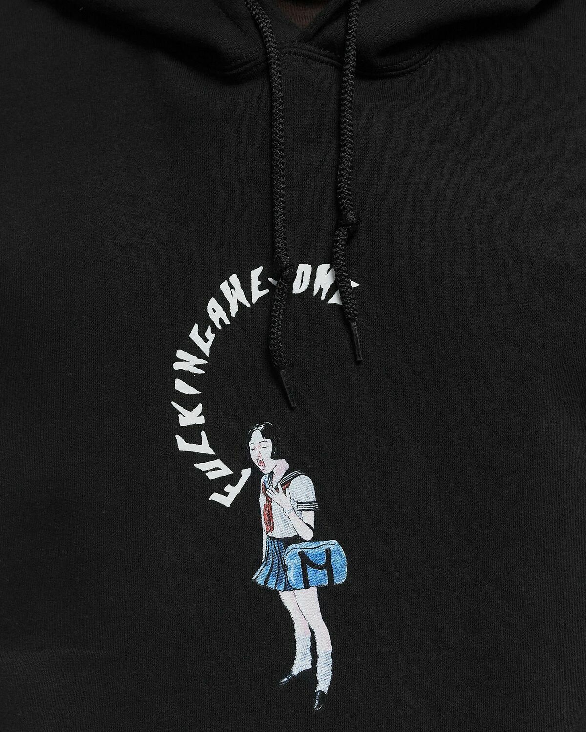 Fucking Awesome Mouth Girl Hoodie Black Mens Hoody