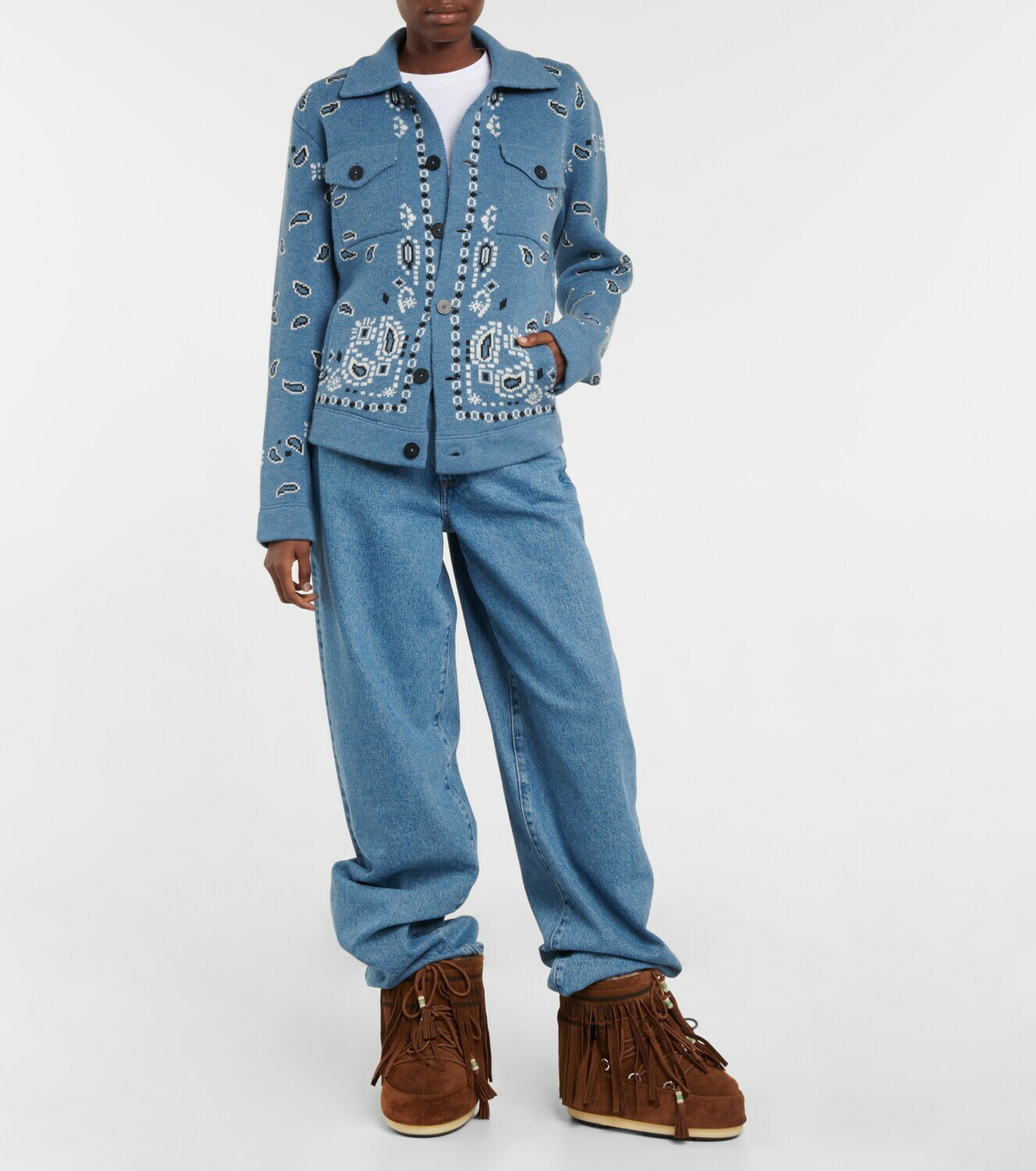 Alanui - x Moon Boot Icon Low suede boots
