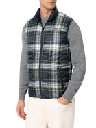 MC2 Saint Barth Man Navy Blue Padded Vest Aspen