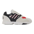 Y-3 White and Black ZX Run Sneakers