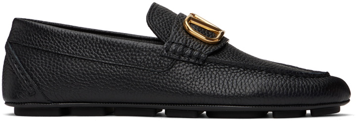 Photo: Valentino Garavani Black VLogo Driving loafers