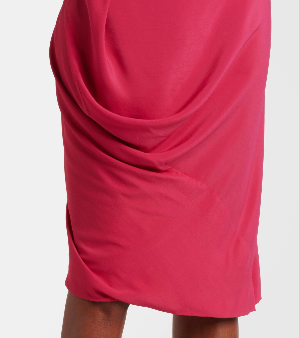 VIVIENNE WESTWOOD ワンピース Fond draped midi dress1014786 Fond draped midi dress in pink - Vivienne Westwood | Mytheresa