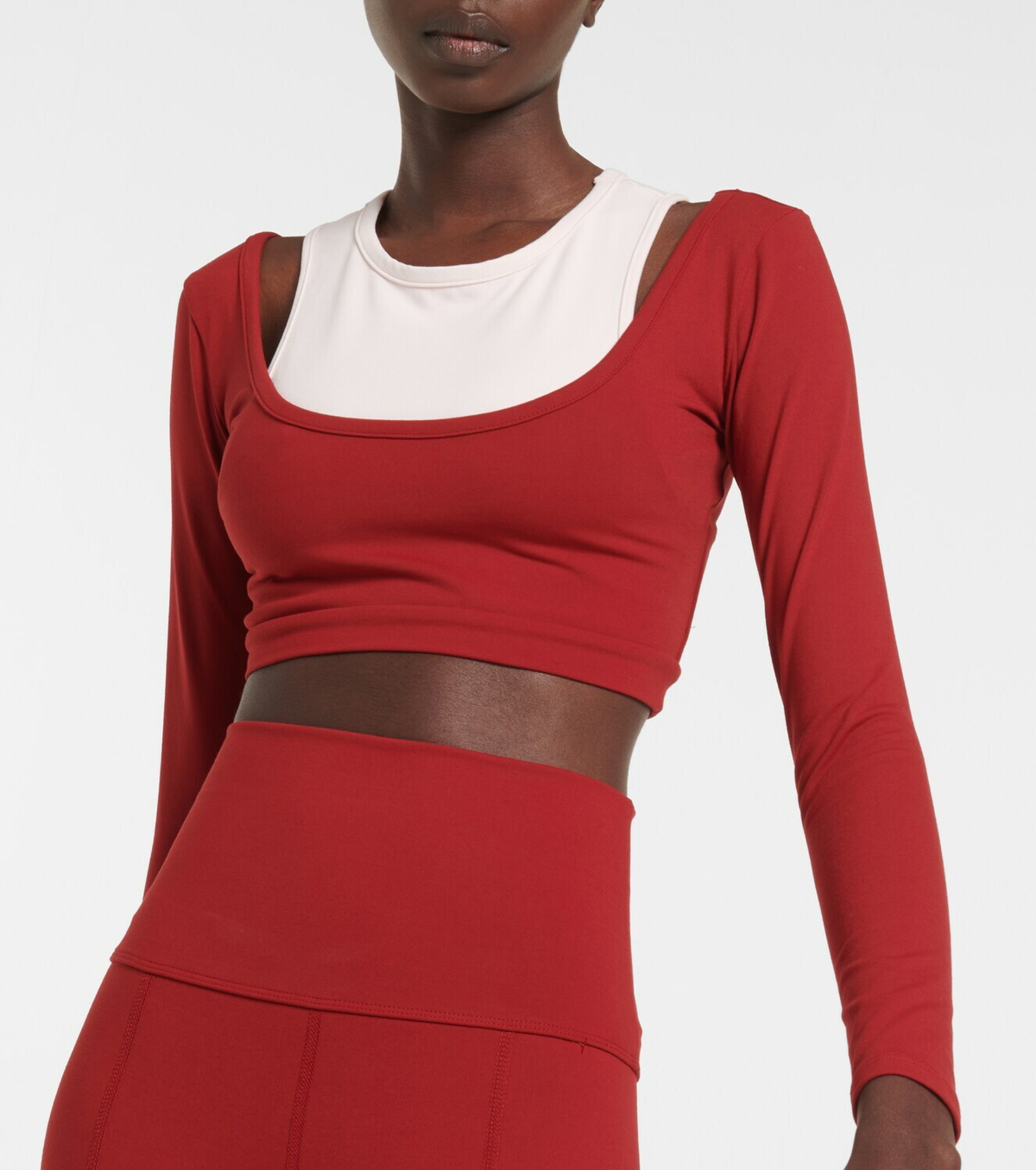 Live The Process - Cropped sports top