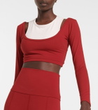 Live The Process - Cropped sports top