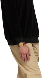 Shinola Brown & Yellow 'The Traveler' 42 mm Watch