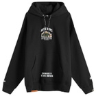 Men's AAPE Planet Earth Hoody in Black