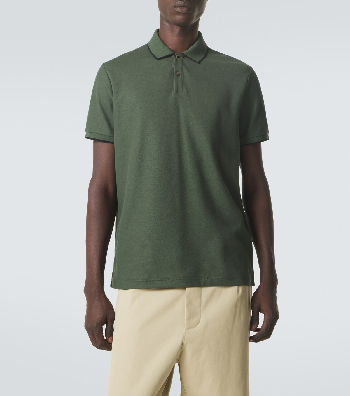 Loro Piana Brentwood cotton-blend piqué polo shirt
