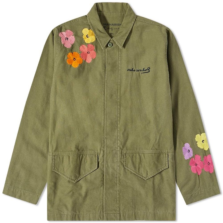 Photo: Maharishi Warhol Flowers Field Jacket