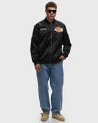 Mitchell & Ness NBA TEAM LEADER SATIN BOMBER VINTAGE LOGO LOS ANGELES LAKERS Black Mens Bomber Jacket