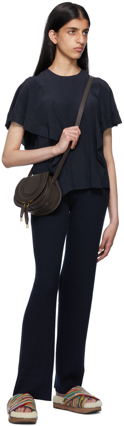 Chloé Brown Small Marcie Saddle Bag