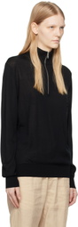 ZEGNA Black Half-Zip Sweater