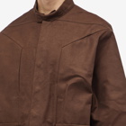 Rick Owens Men's Edfu Shirt in Brown