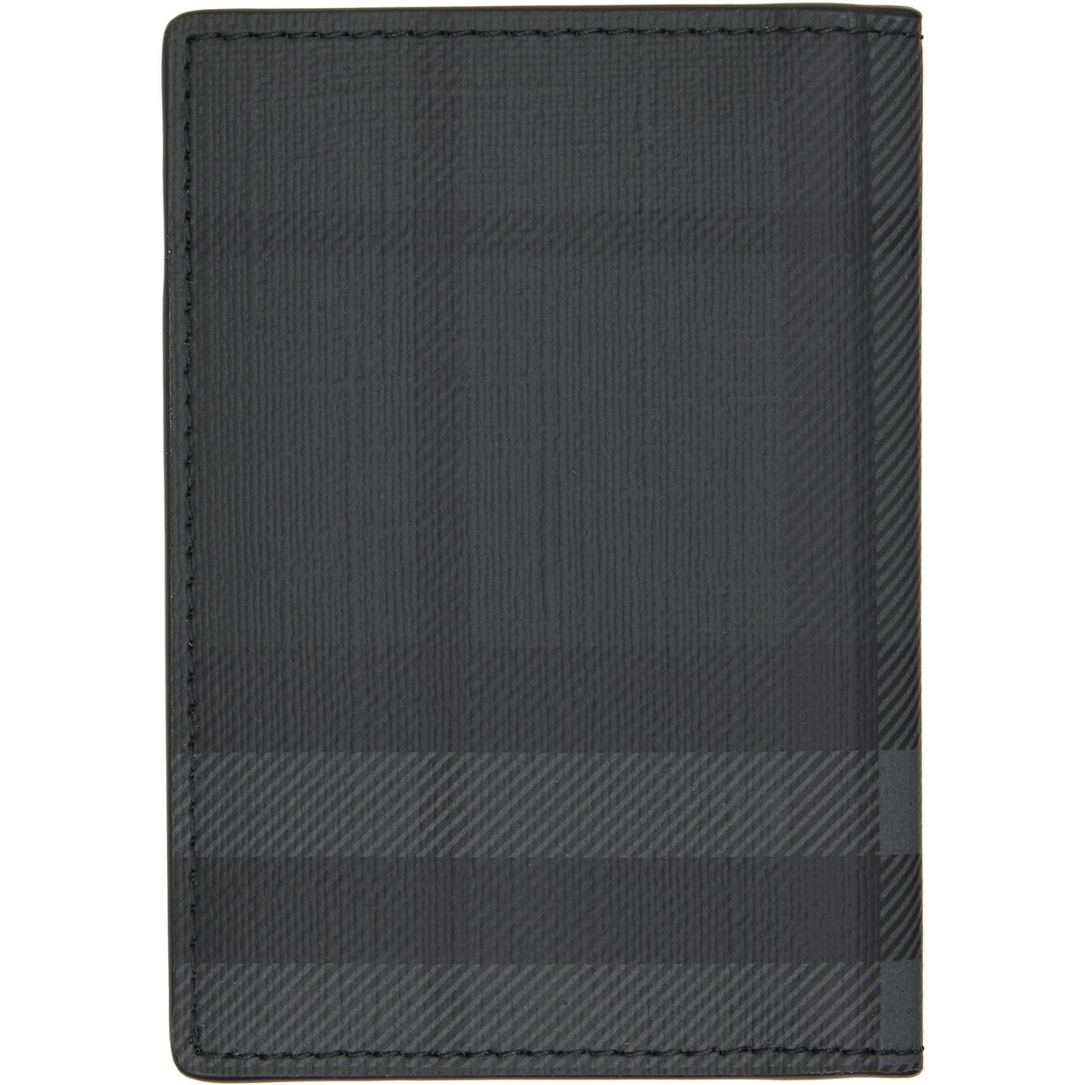 Burberry Gray City Check Folding Card Holder