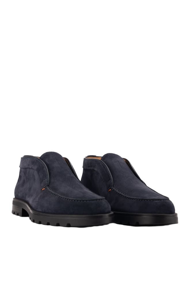 Santoni Detroit Rock Suede Ankle Boots