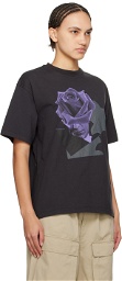 UNDERCOVER Black Flower T-Shirt